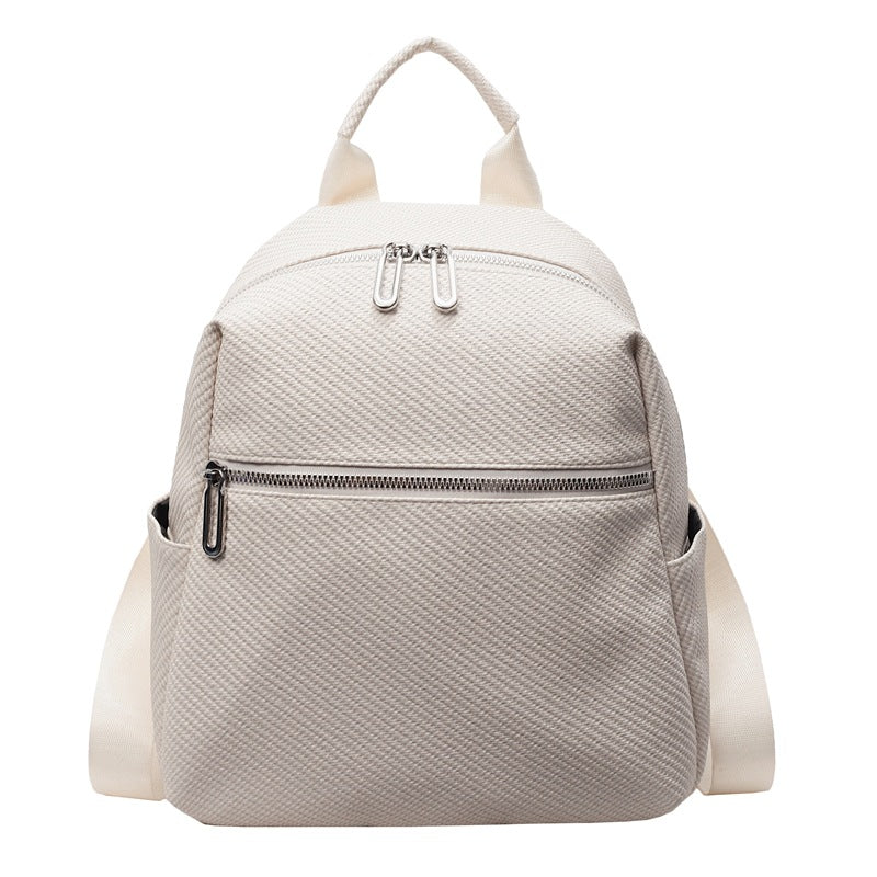 PU soft leather backpack bag for women 2025 new large-capacity Korean soft leather backpack handbag student travel schoolbag