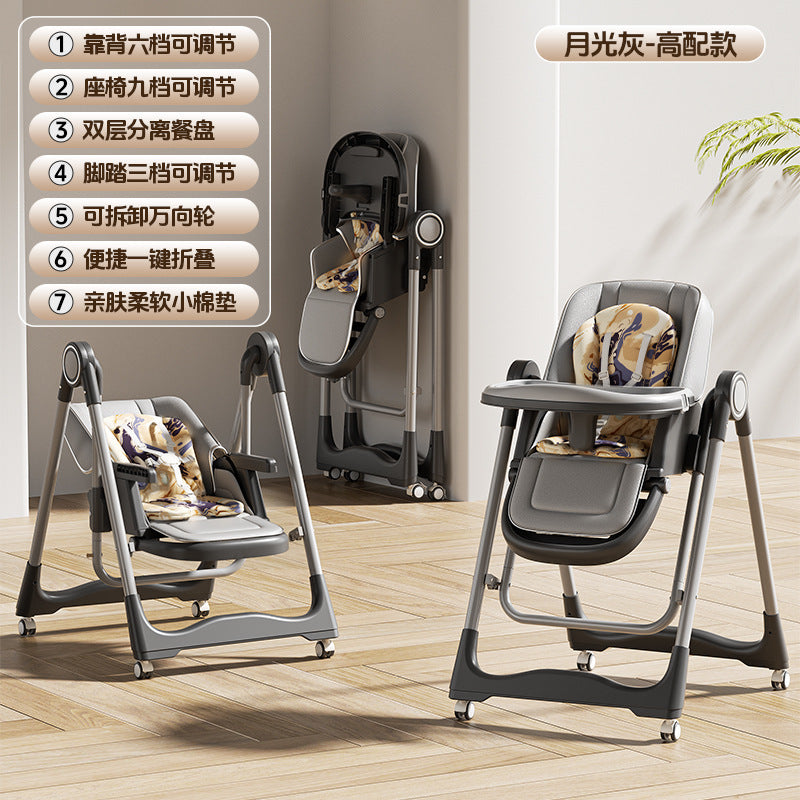Baby Dining Chair Intelligent Early Education Music Dining Chair Rocking Chair Two-in-One Multifunctional Baby Dining Table and Chair Children's Dining Chair