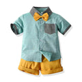 Boys' formal suit set: summer shirt and overalls. boys' performance costume - direct from the manufacturer, dropshipping available