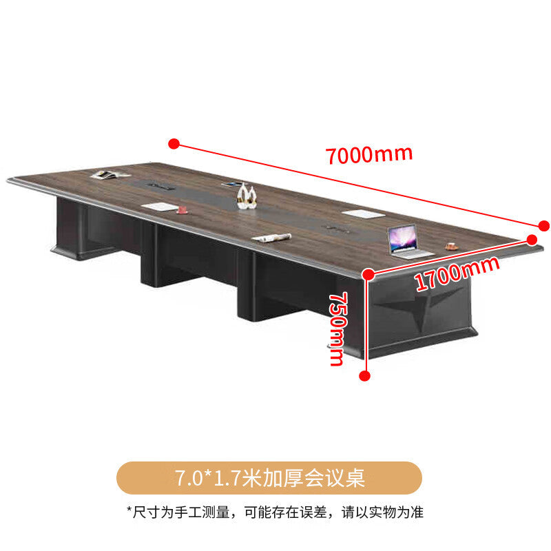 Saint li painted conference table and chair set - rectangular table for negotiation, reception, and modern conference room use