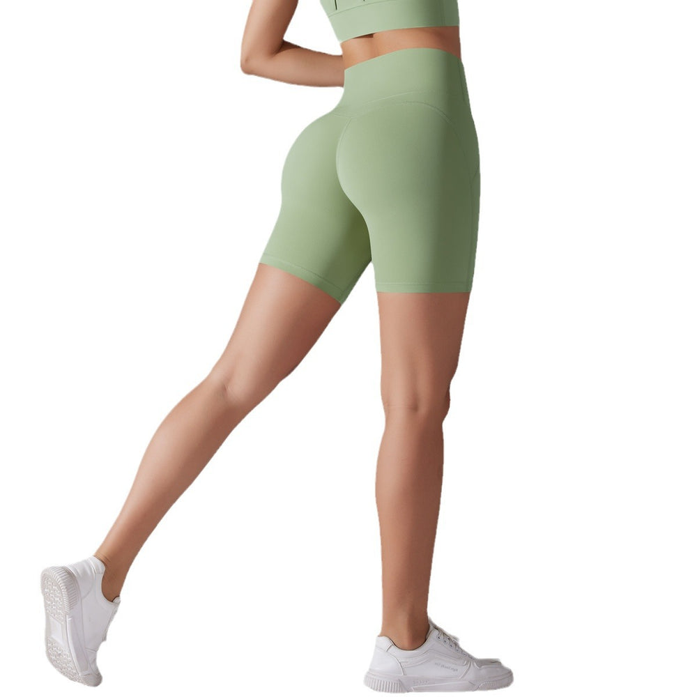 New arrival free underwear without embarrassing lines high waist tight zero-sense three-quarter pants sports running fitness yoga shorts for women