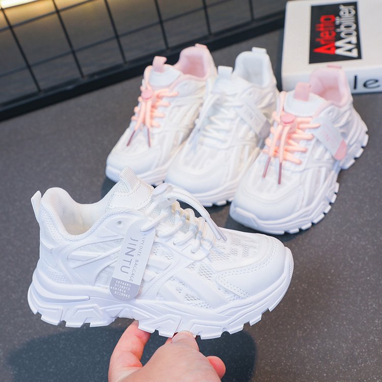 Wow, customized new little white shoes, students, classmates, boys and girls sports shoes, deodorant, comfortable and breathable running in spring and summer