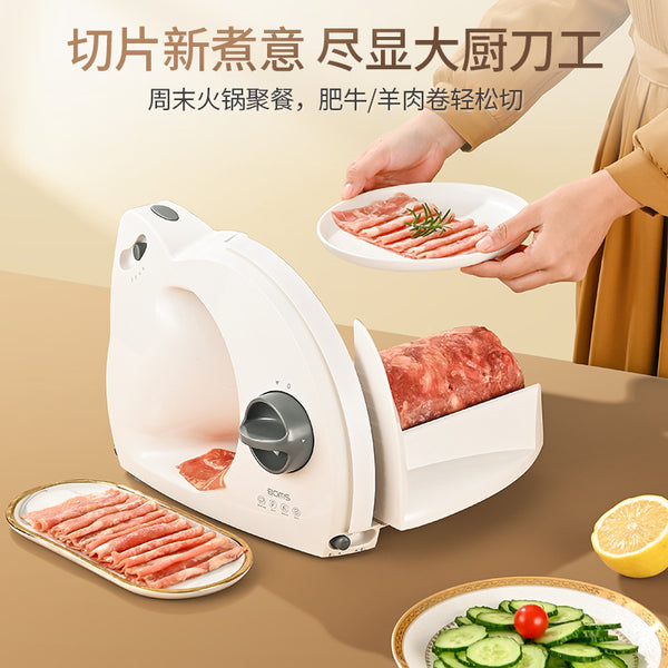 Electric mutton roll slicer, small frozen meat fat beef slicer, meat slicer, meat slicer, household meat planer, meat cutting artifact