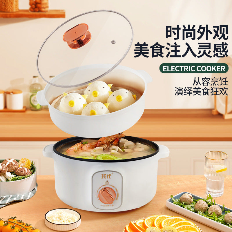 Modern 3.5l electric cooking pot - multifunctional all-in-one electric stir-fry, boiling, noodle cooking, stir-frying, electric hot pot - small electric pot - dropshipping available