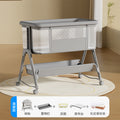 Upgrade - latex coconut palm mattress [winter snow gray flagship model] naked bed + potty + bed surround + storage basket