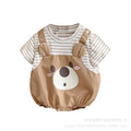 Newborn baby clothes summer outfit - girls' lightweight summer romper, cute short-sleeve bodysuit, newborn onesie, trendy style