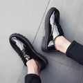 New arrival business formal leather shoes men's casual wedding groom british heightening summer breathable youth round toe men's shoes
