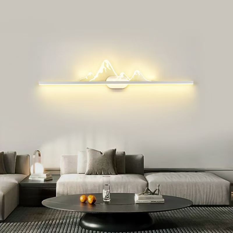 New arrivalcasual living room sofa background wall long wall lamp normcore bedroom bedside wall lamp wiring model