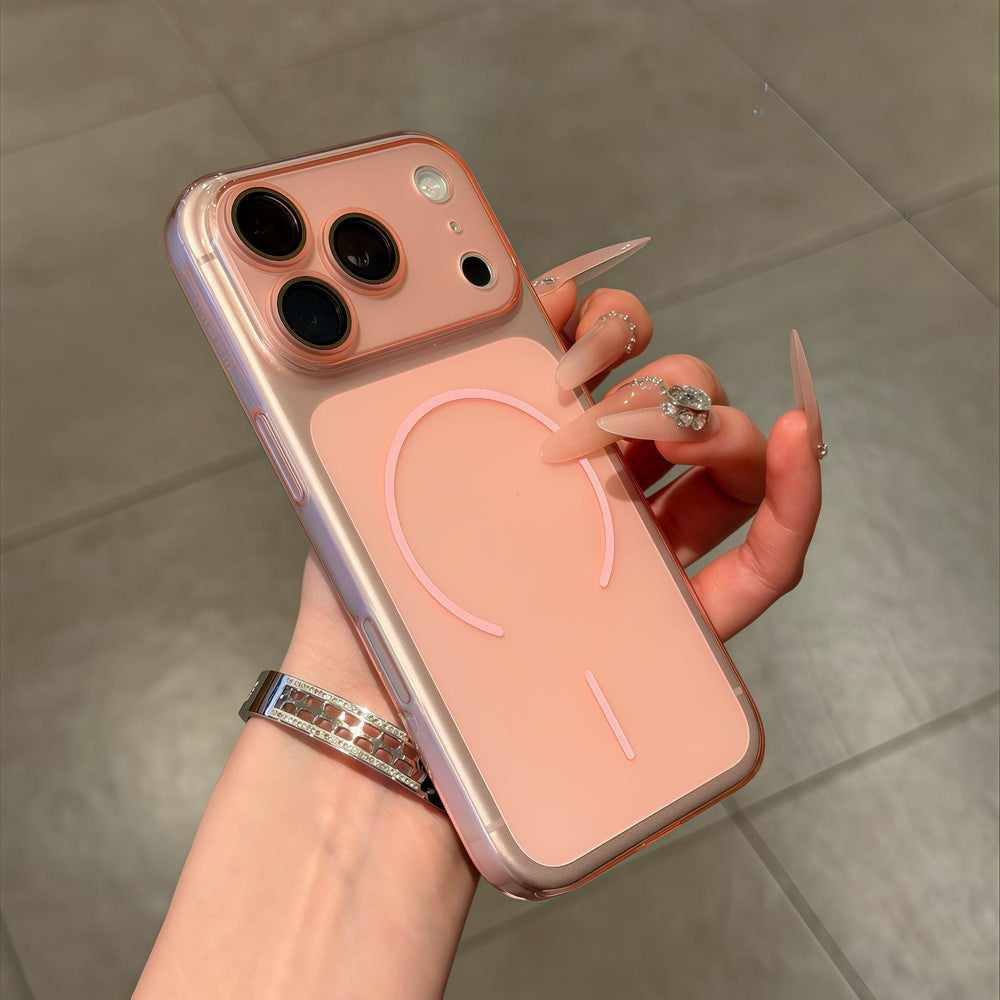 Instantly upgrade to iphone 17: second-generation compatible, ultra-thin transparent magnetic ring protective case for iphone 13/16 - wholesale