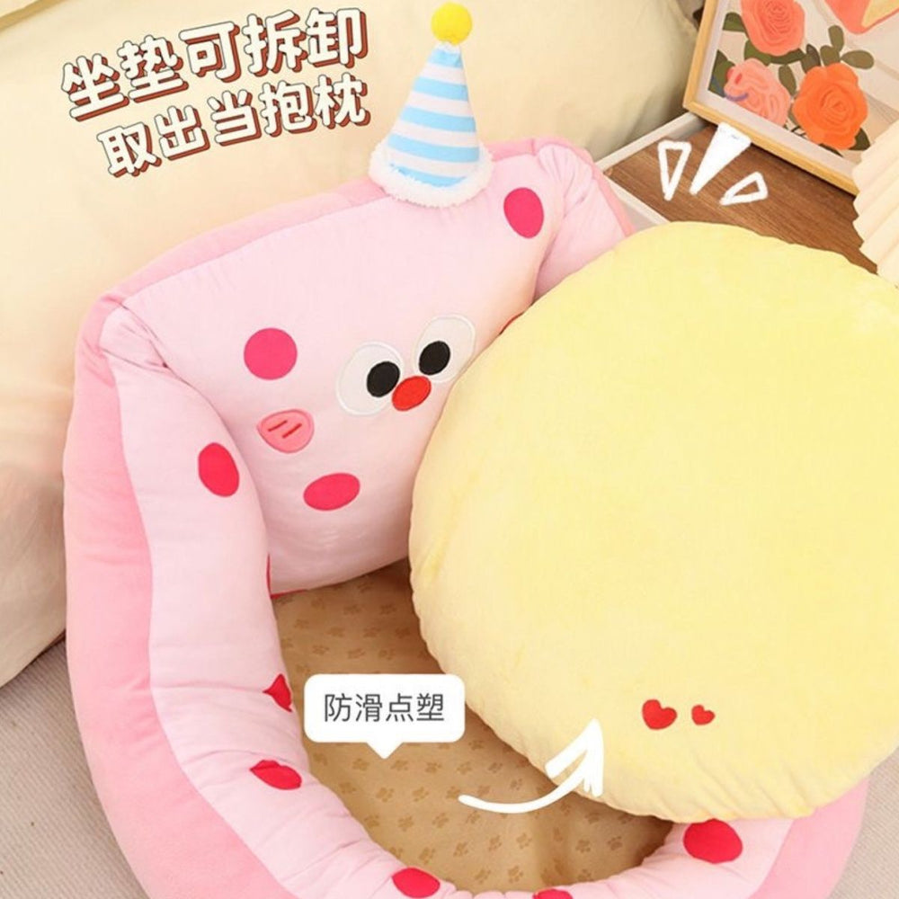 Ins style lazy sofa tatami floor cartoon for home reading cushion futon kids bay window bedroom seat