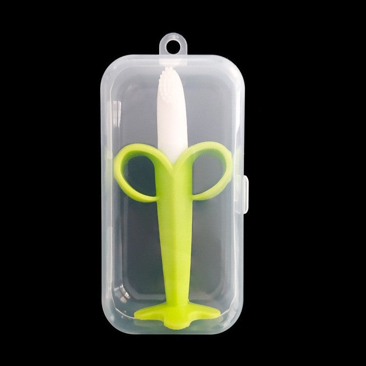 Factory direct sales/plastic packaging box baby banana toothpaste/biting music storage box PP transparent plastic box