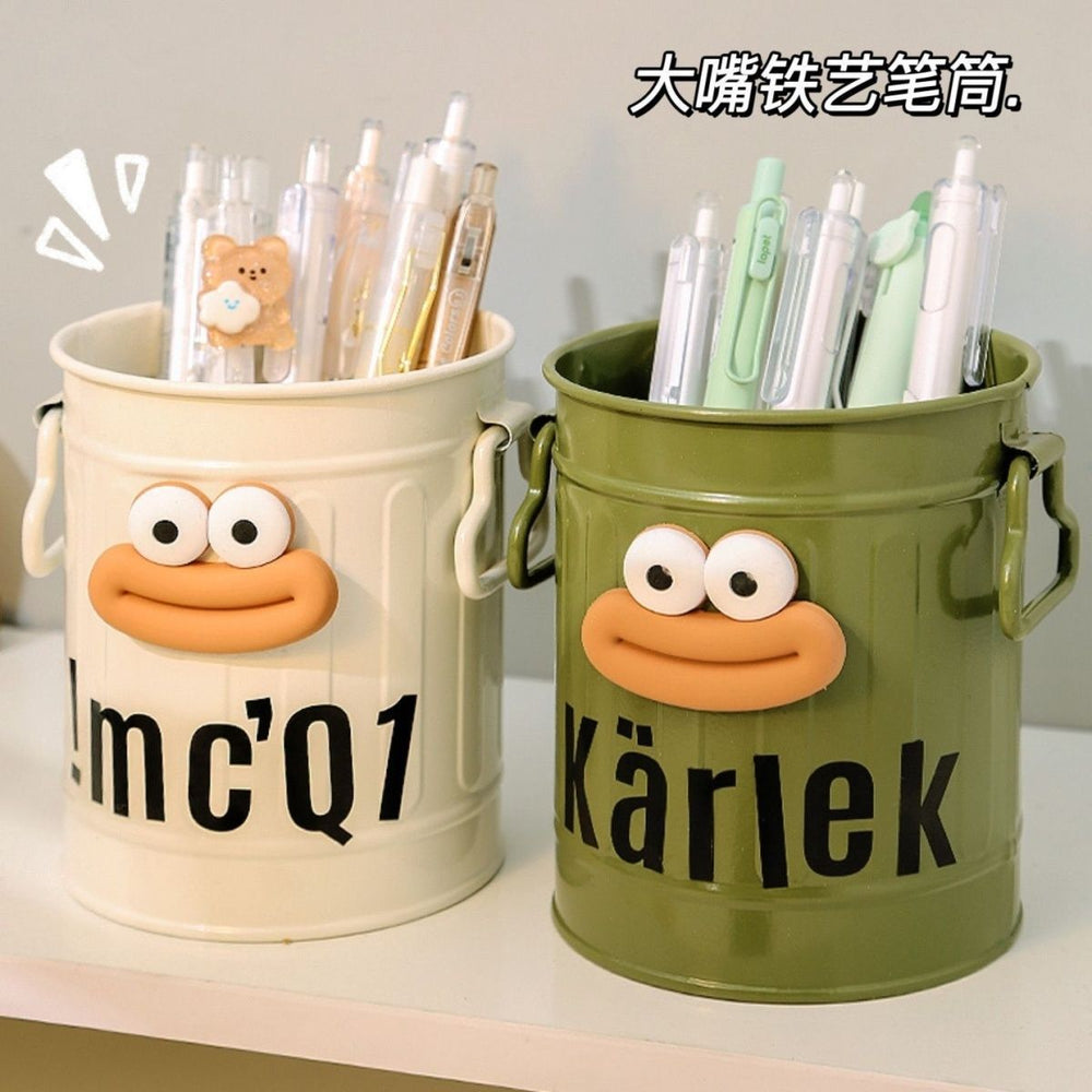 Trending novelty pen holder - large capacity student desk organizer - perfect for girls, office, kids, and boys - light luxury, high-end design