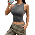 fashionsexy women's independent station   spring and summer pure color tight short sleeveless vest tops