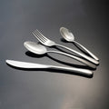 Flat head stainless steel western tableware steak plate suit knife and fork two-piece setfor home steak knife, fork and spoon four-piece set