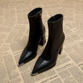 French chic comfortable versatile martin boots - new autumn/winter 2025 collection - unique design pointed toe ankle boots for women