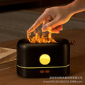 New dual-color simulated flame aroma diffuser - ultrasonic humidifier for home, office, and desktop use - amazon export quality