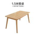 Nordic solid wood dining table modern casualaccessible luxury rectangular japanese table and chair combination dining table for home small apartment