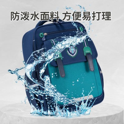 New primary school students British style children's school bag, boys and girls 1--6th grade large capacity lightweight weight backpack