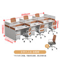 King-size six-seater desk - includes cabinet and chairs