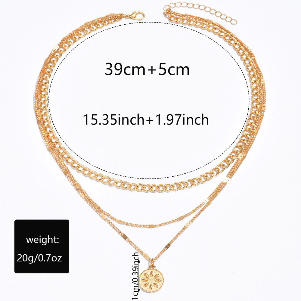 Long sweater chain wholesale european and american cross-border flower clavicle chain hip-hop multi-layered niche high-end necklace for women