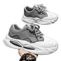 Men's shoes 2025 spring new thick soleeasiest for matchniche stylefashioncasual youth sports heightening dad shoes men