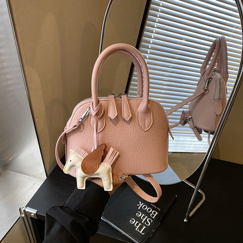 Bowling bag shell bag high sense 2025 popular fashion versatile niche messenger handbag shoulder bag