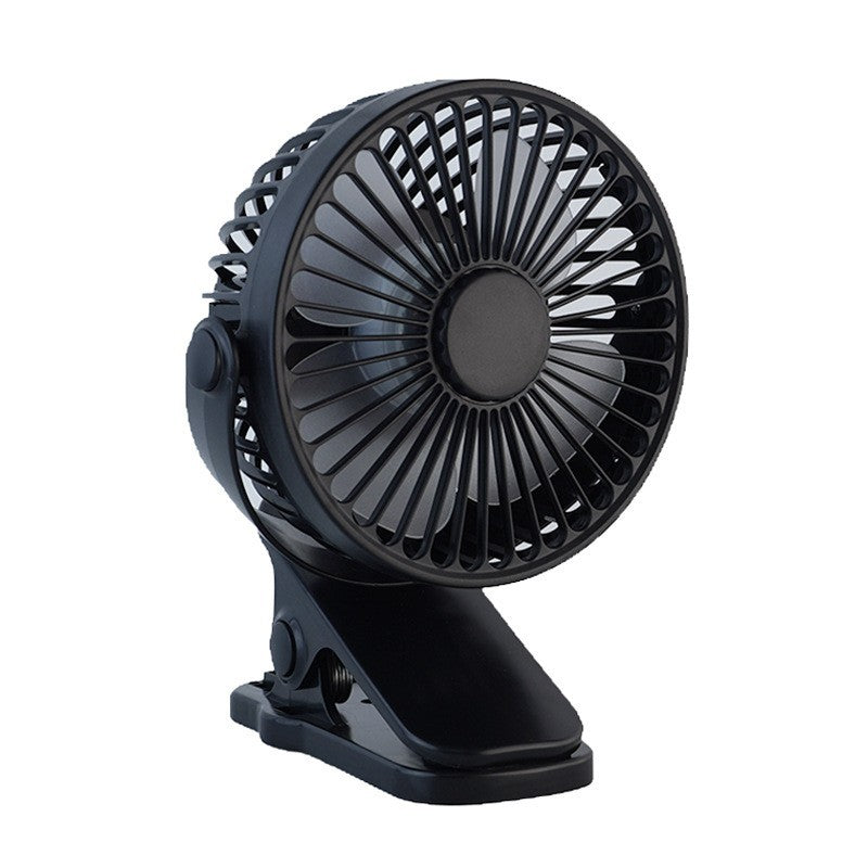New desktop clip-on fan - quiet, powerful, foldable, mini fan for strollers, outdoors, and students