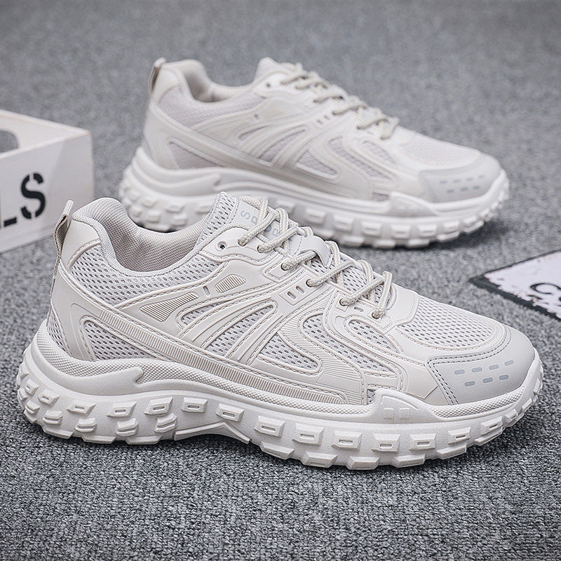 Dad shoes 2025 spring mesh breathable wear-resistant casual shoes anti-slip tire sole athletic running shoes cross-border men's footwear