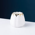 White gold can with 3 forks and 3 spoons
