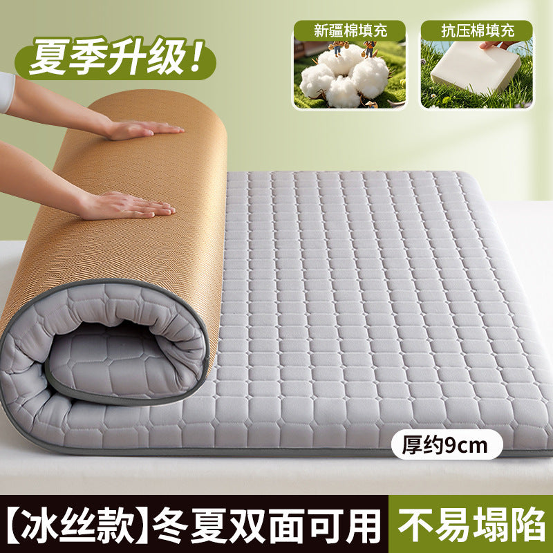 new all-cotton mattress protector - perfect for b&bs, soft mattresses, home bedrooms, dorms, students, and single apartments