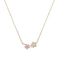 Korean style super sparkly full zircon flower titanium steel necklace - women's luxury, unique, high-end clavicle chain accessory, elegant choker