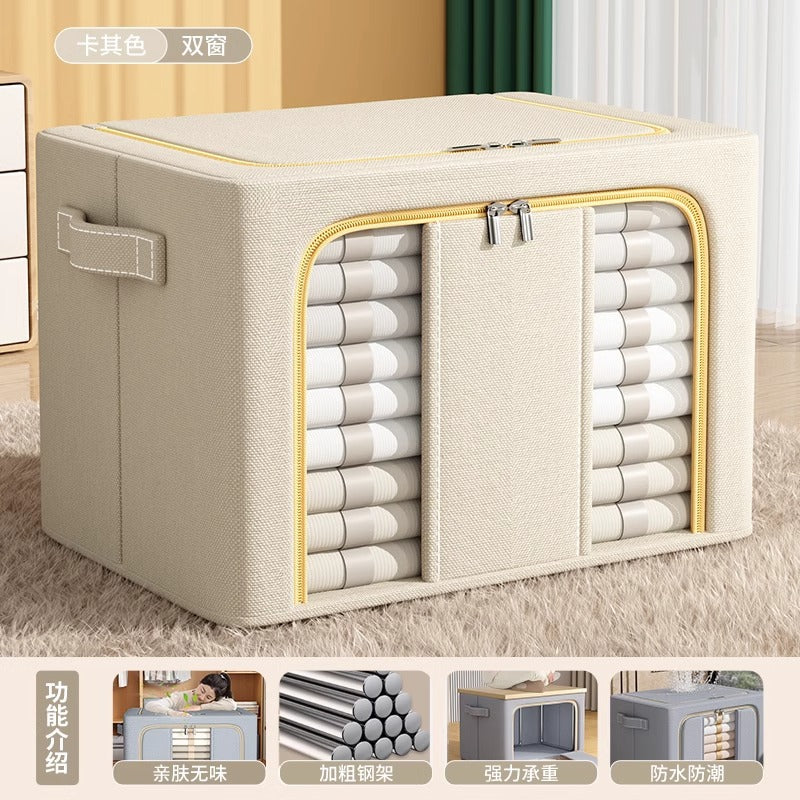 Customized storage box Household large-capacity bedroom clothes quilt organizing box Folding clothes storage cabinet Locker