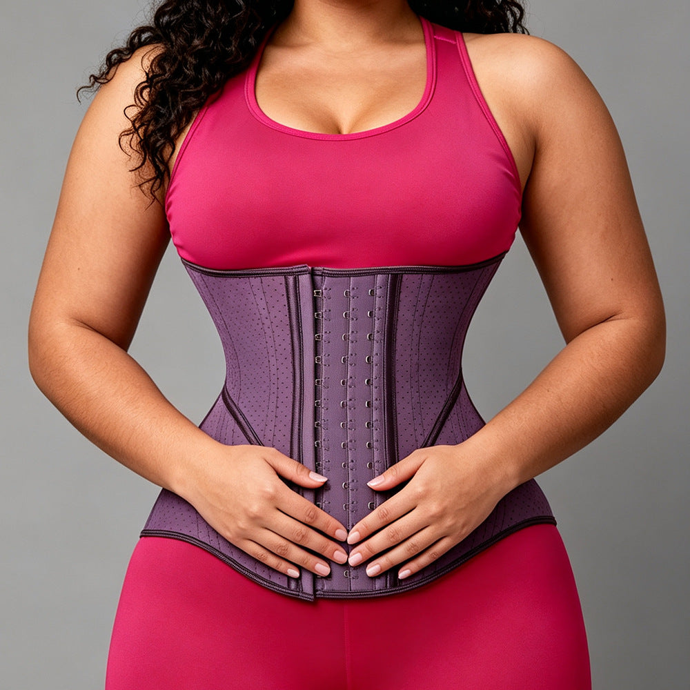 Waisttrainerfashion19 bone latex shaping sports waist tight slimming look waist tightening abdominal belt