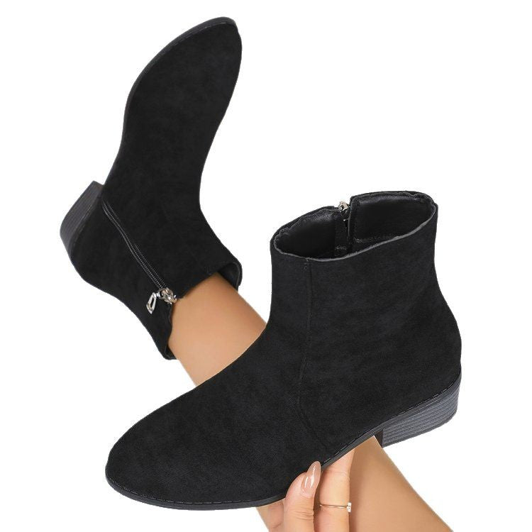 Exportfashionplus size short boots for women fall and winter single boots new arrival ankle short boots thick heel british style boots women's boots