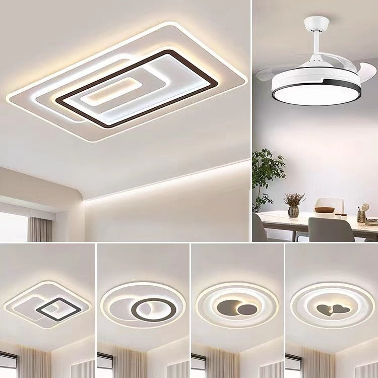 Living room light 2021 new home ultra-thin simple atmosphere Zhongshan lighting factory direct sales whole house package bedroom