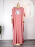 foreign trade hot-selling women's plus-size off-the-shoulder dress, african-style  maxi robe