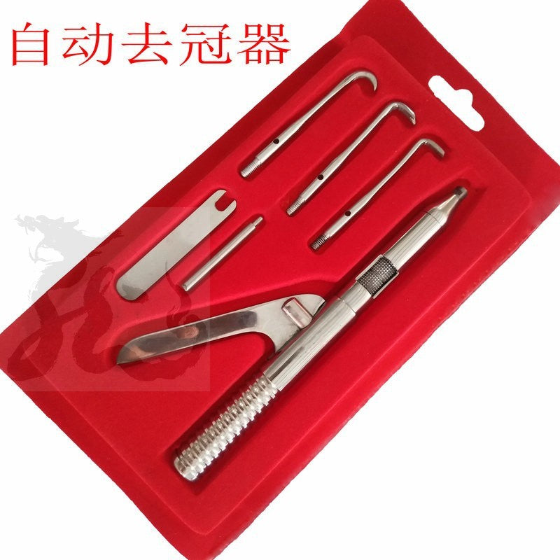 Titanium alloy handle crown remover crown remover instead of broken crown car needle crown removal clamp hammer stick root tip tool crown opening dental