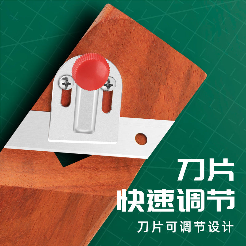 Gypsum board v-shaped chamfering tool 45-degree trimming large bevel eight-character seam sound-absorbing board special planer woodworking chamfering artifact
