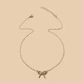Bowknot versatile necklace for women - sweet & chic, influencer-approved, minimalist & high-end, summer choker accessory