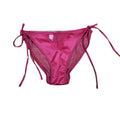 Retropure color tie backembroider briefs silks and satinssexy mesh sexy underwear plaid breathable low waist