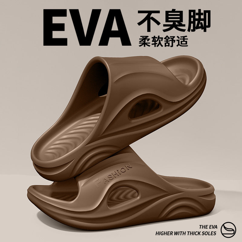Eva slippers men's indoor couple home soft sole household 2025 new bathroom bath anti-slip sandals outdoor wear