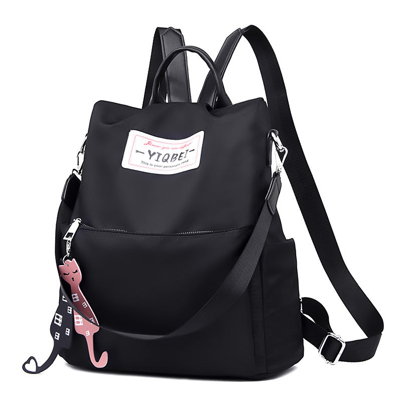 Oxford cloth anti-theft backpack 2024 new Korean version versatile large-capacity backpack fashion leisure travel backpack