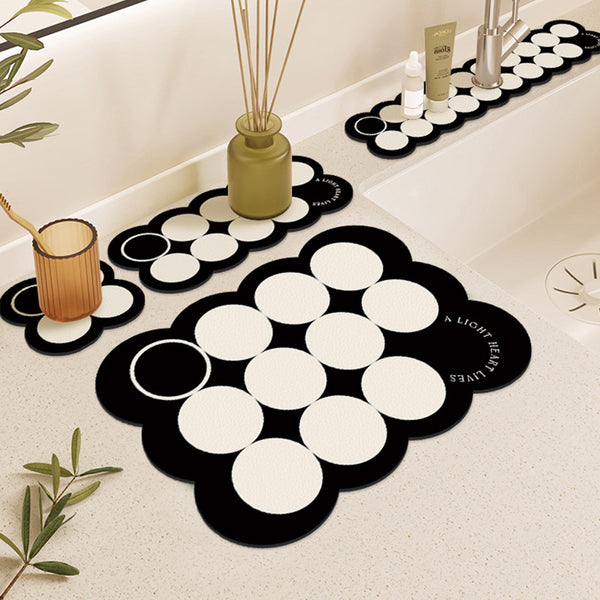 Modern simple drain mat, countertop, diatom mud cushion, bathroom faucet, absorbent mat, kitchen insulation coaster