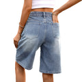 European and american clothing cross-border trade independent station  new cat whiskers fashion half length denim shorts casual pants trendy