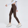 winter new high-waisted fleece-lined leggings for women - outdoor running, butt-lifting, pocketed workout fitness pants
