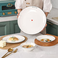 Creative nordic dinnerware western plate steak plate - instagrammable european style white ceramic popular home dinner plate