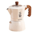 Pure titanium coated double valve moka potfor home coffee pot outdoor portable coffee utensils coffee suit gift brewing