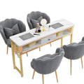 Accessible luxury high-power vacuum cleaner manicure table and chair imitation marble suit double popular table economical manicure table