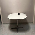 Export eames silver edge dining table modern casual korean round small apartment cafe office table desktop solid wood