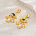 Wholesale devil's eye earrings - european & american cross-border jewelry, light luxury, high-end, retro, niche design, pearl drop earrings for women